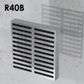 Grilles R40B - Svulmende rist: Produktbillede 01 - Safevent ApS