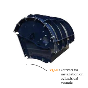 Flameless explosion venting - model VIGILEX VQ-R - For installation on cylindrical vessels - product image